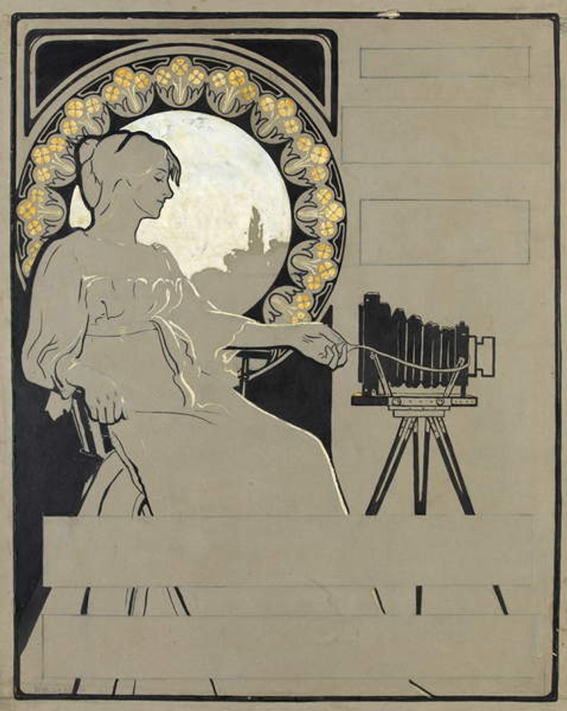 Detail of Design for a camera advertisement by Walter Bonner Gash