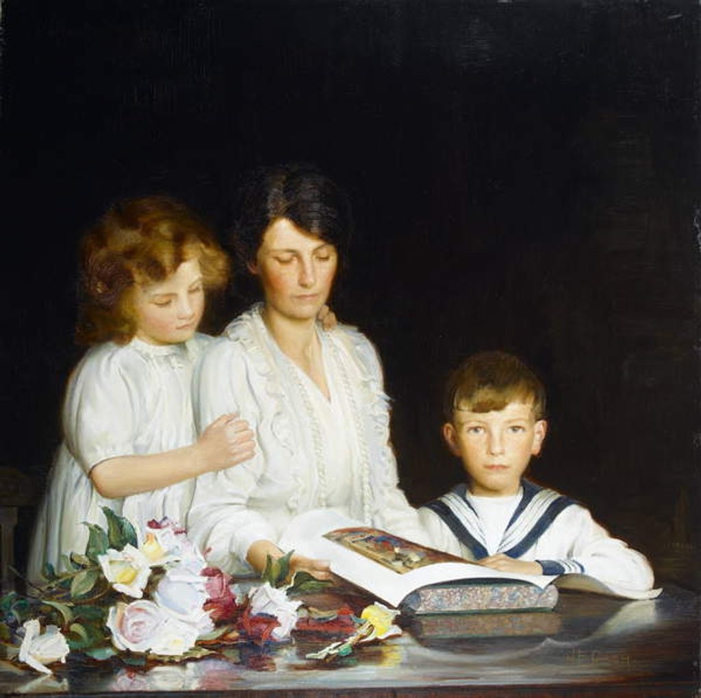 Detail of A Family Portrait, 1919 by Walter Bonner Gash