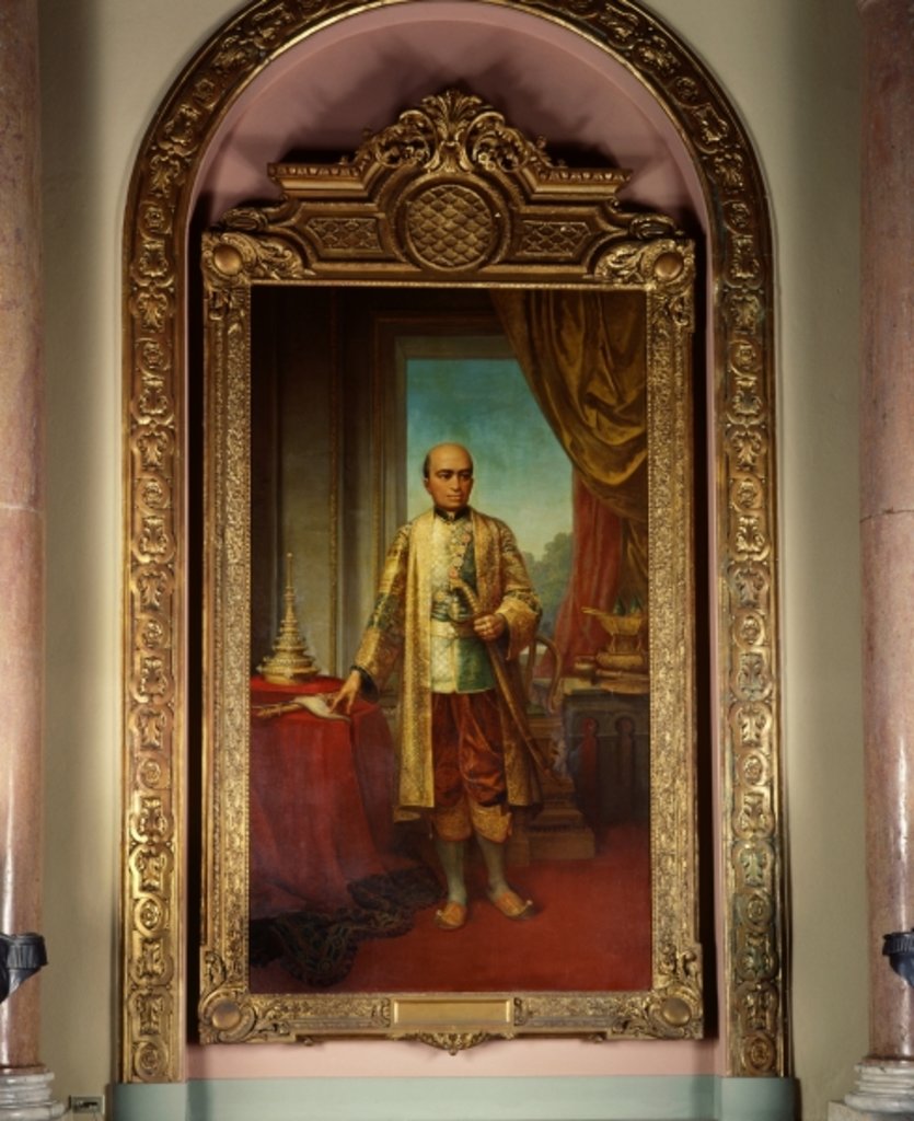 Detail of Portrait of King Phra Buddha Lertla Napalai by School Thai