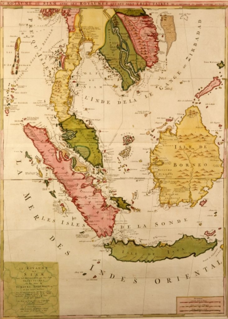 Detail of Map of South East Asia by School French