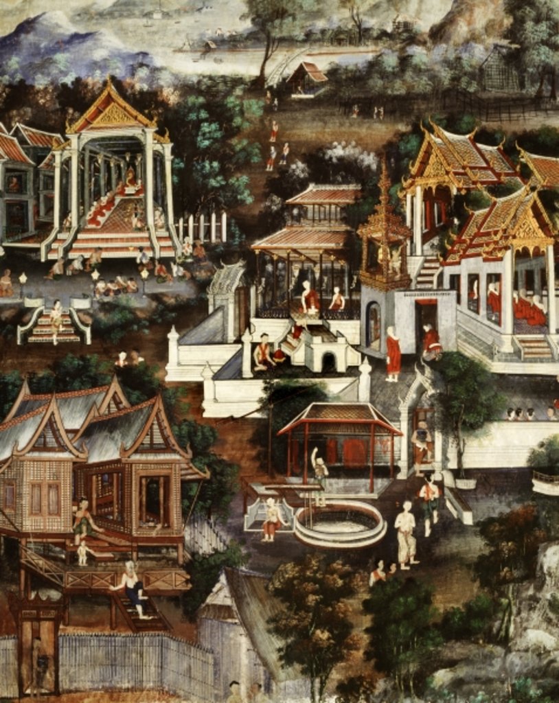 Detail of Monastic life by Inkhong Krua