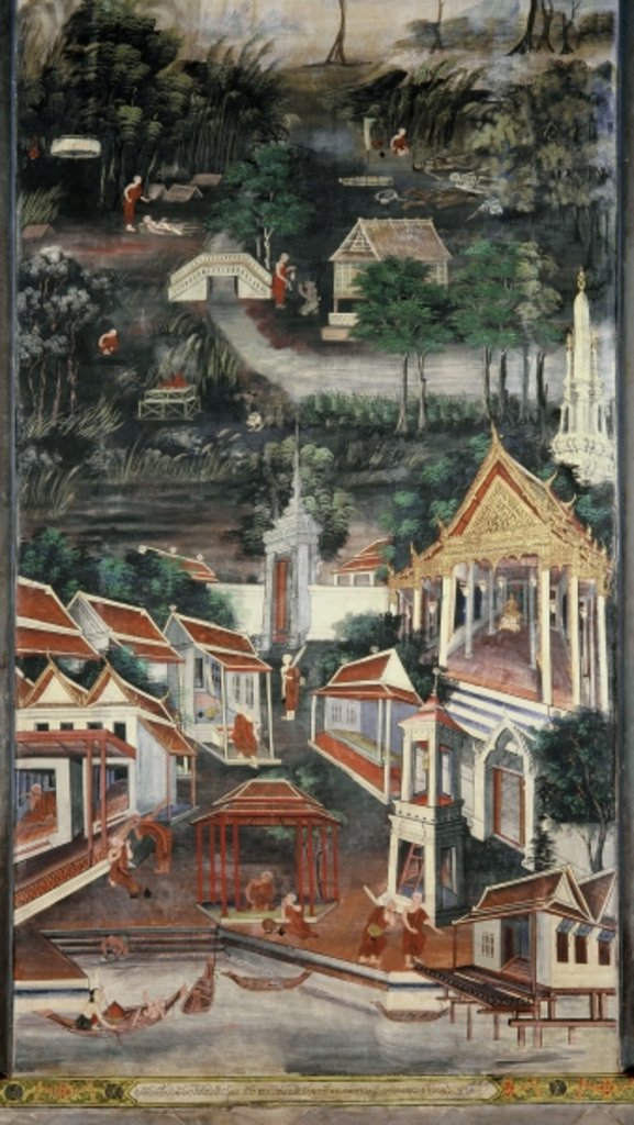 Detail of Monastic life by Inkhong Krua
