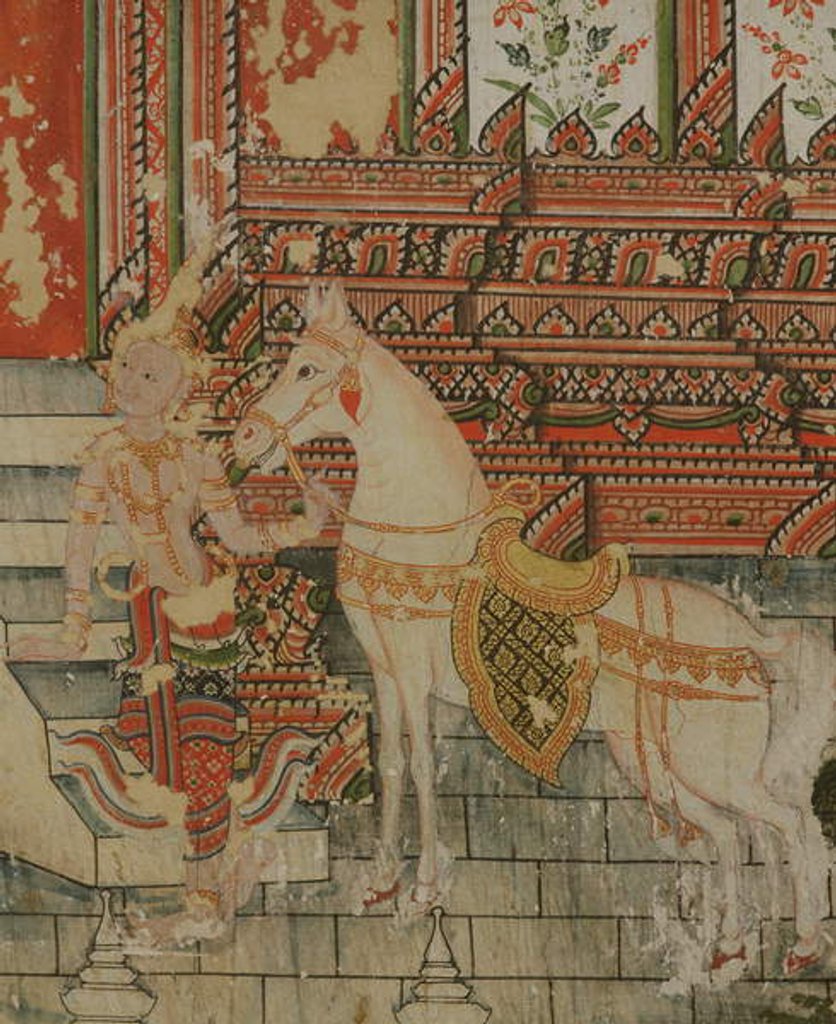 Detail of Life of Buddha by Thai School