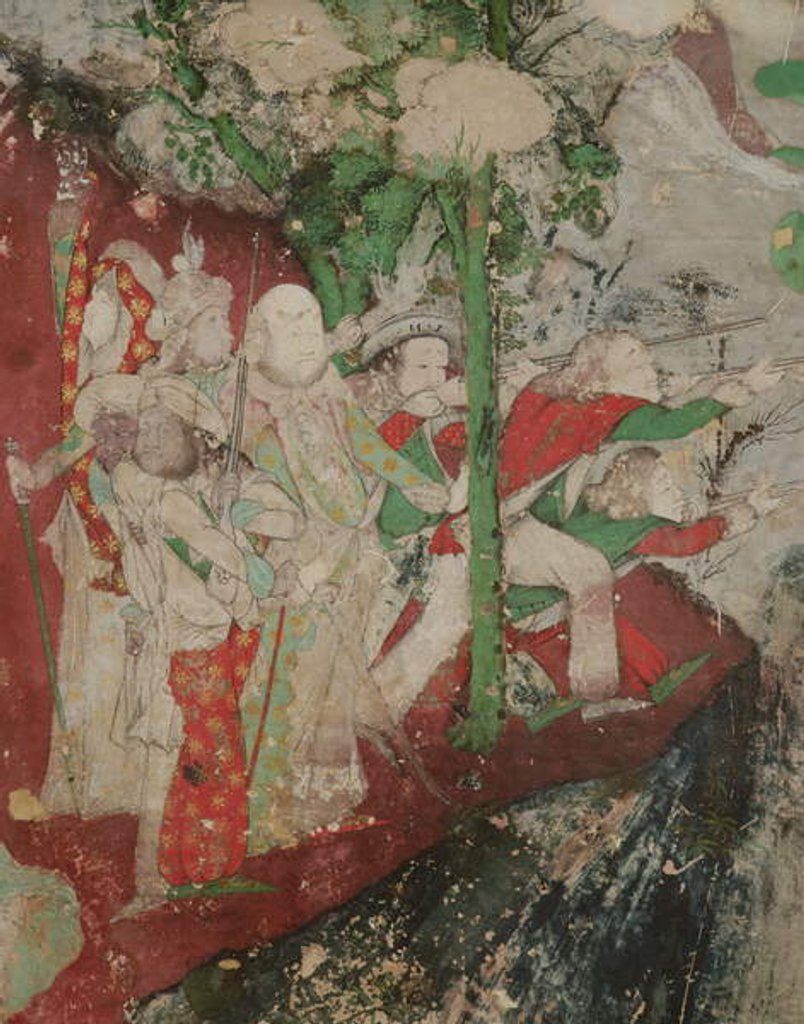 Detail of Western Mercenaries, Wat Suwannaram, Thonburi, 1831 by Thai School