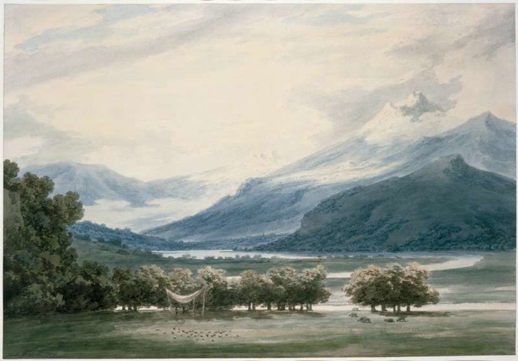 Detail of Bessanone, South Tyrol by John Robert Cozens