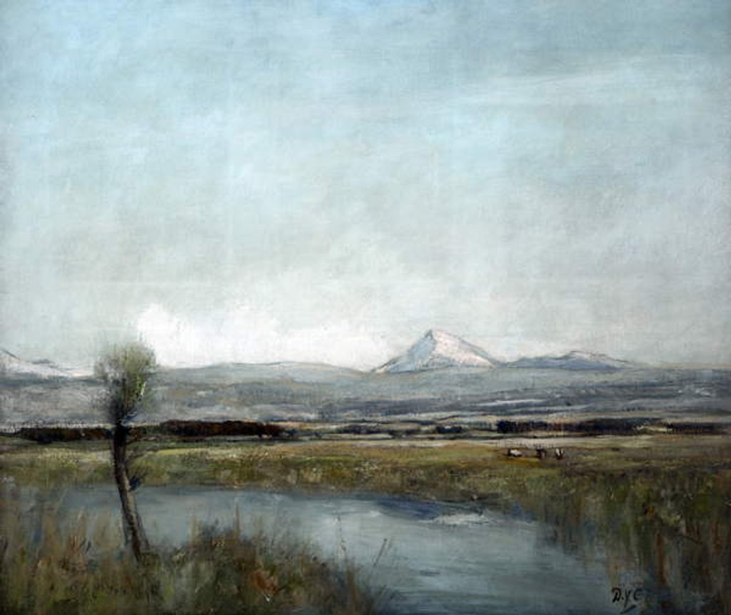 Detail of April Snow, Ben Ledi by David Young Cameron