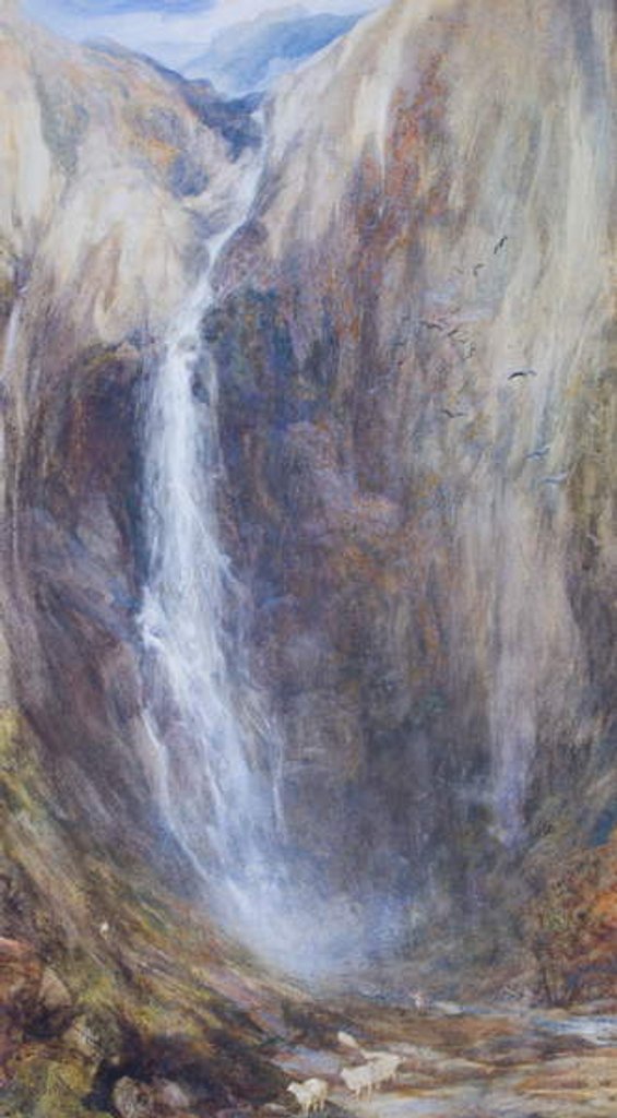Detail of Aber Falls by Henry Clarence Whaite