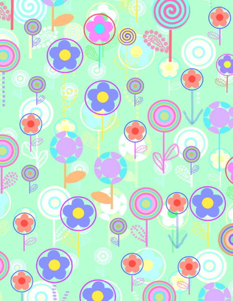 Detail of Overlayer Flowers by Louisa Hereford