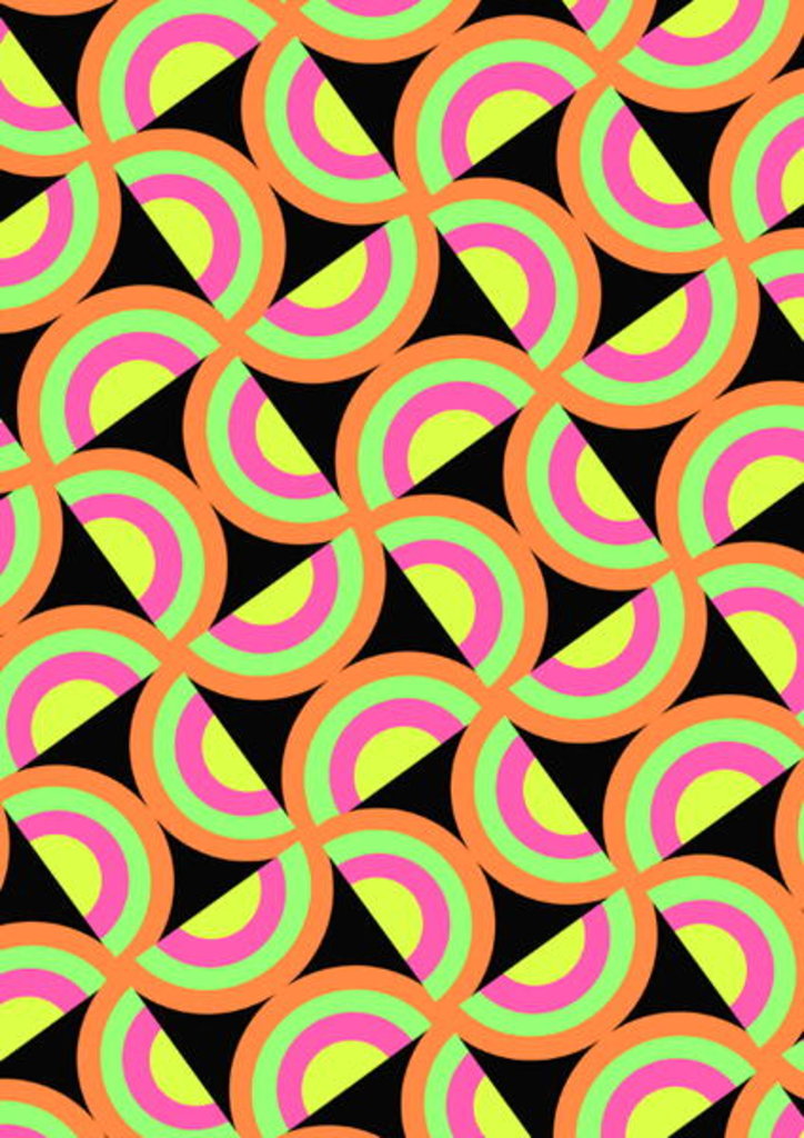 Detail of Psychedelic Squares by Louisa Hereford