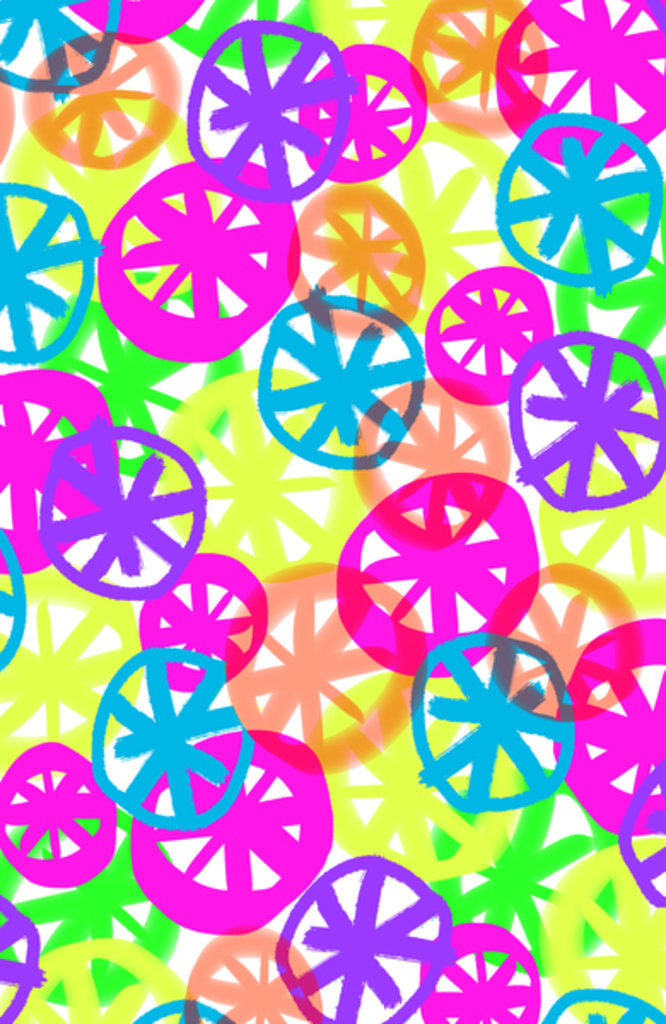 Detail of Neon Circles, 2017 by Louisa Hereford