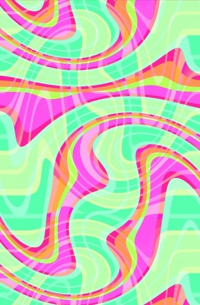 Detail of Crazy Waves by Louisa Hereford