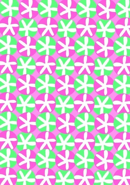 Detail of Flowers and Spots by Louisa Hereford