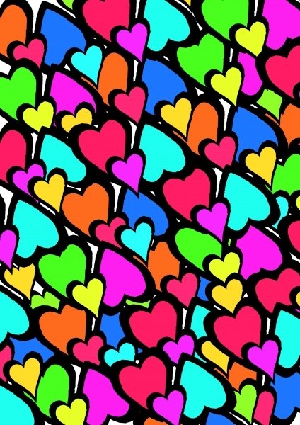 Detail of Hearts, 2011 by Louisa Hereford