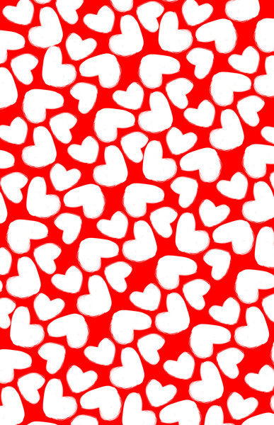 Detail of Drawn Hearts, 2014 by Louisa Hereford