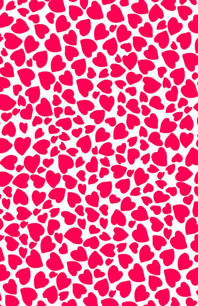 Detail of Animal Print Heart, 2014 by Louisa Hereford