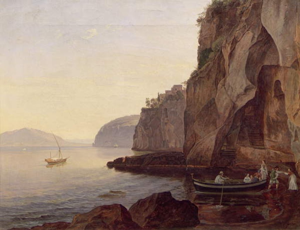 Detail of Cocumella near Sorrento, 1827 by Carl Wilhelm Goetzloff