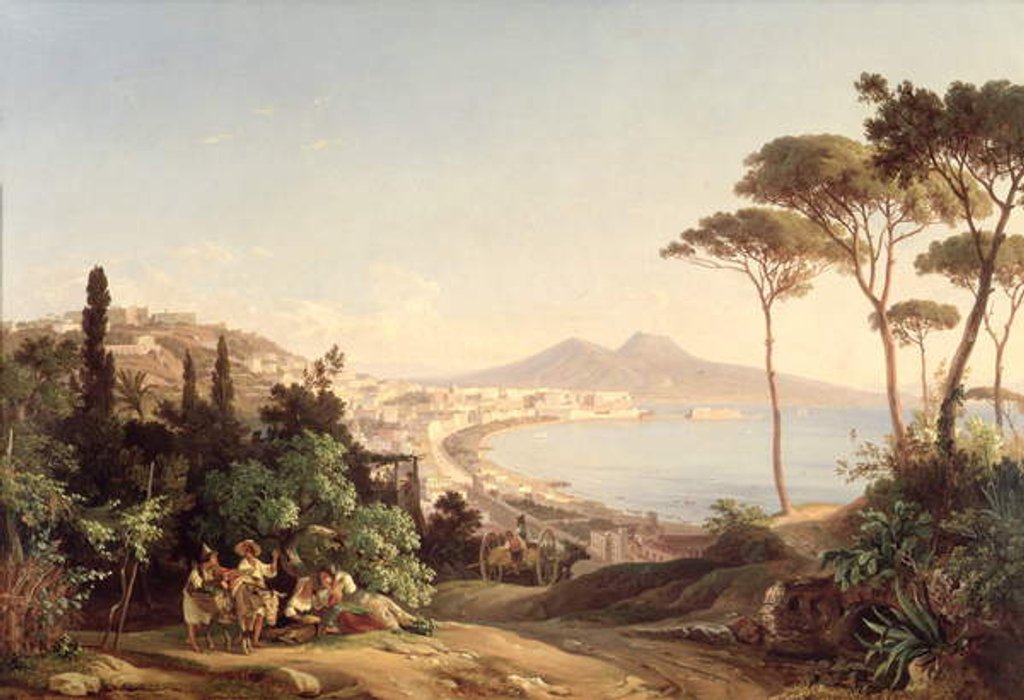 Detail of View of Naples, 1837/38 by Carl Wilhelm Goetzloff