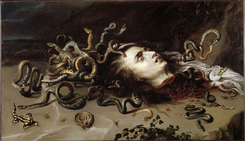 Detail of Head of Medusa, 1618 by Peter Paul Rubens