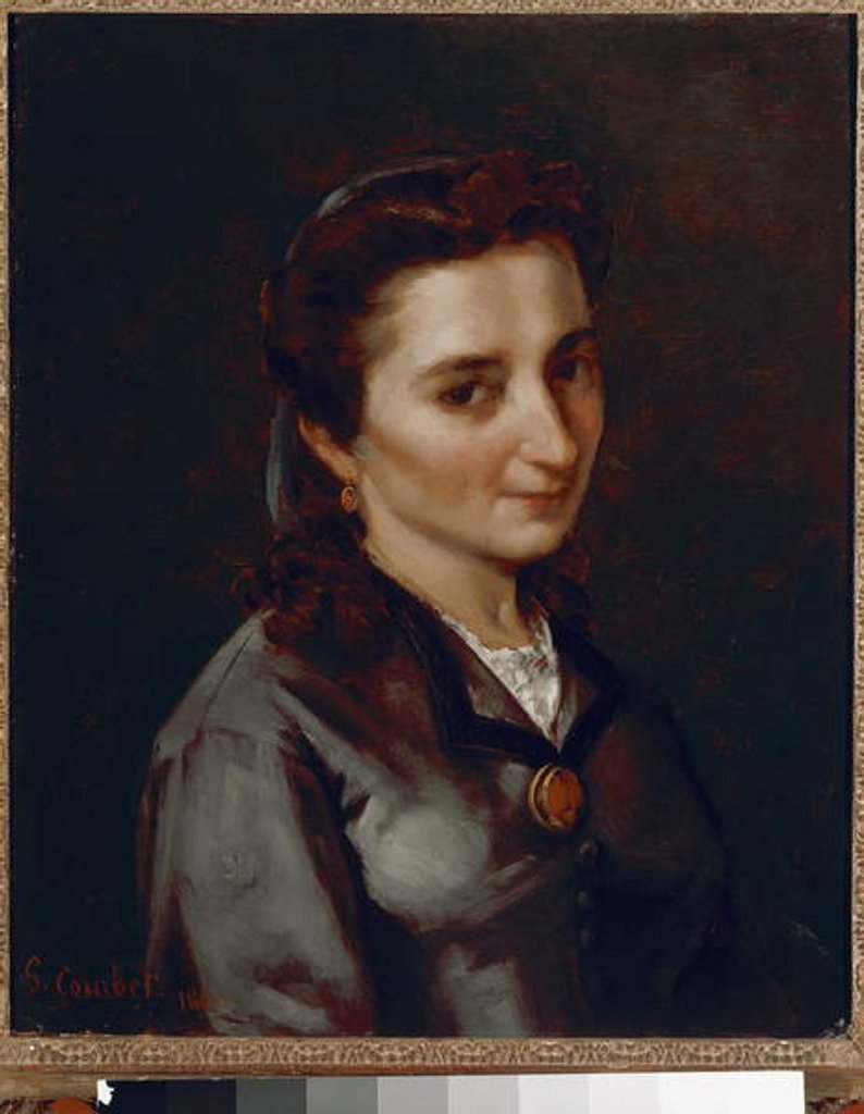 Detail of Portrait of Madame Buchon by Gustave Courbet