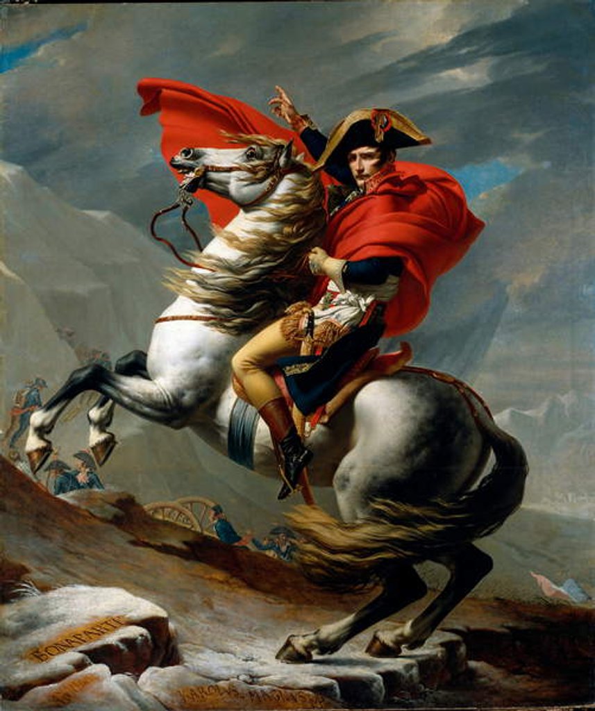 Detail of Napoleon Crossing the Alps, 1802-03 by Jacques Louis David