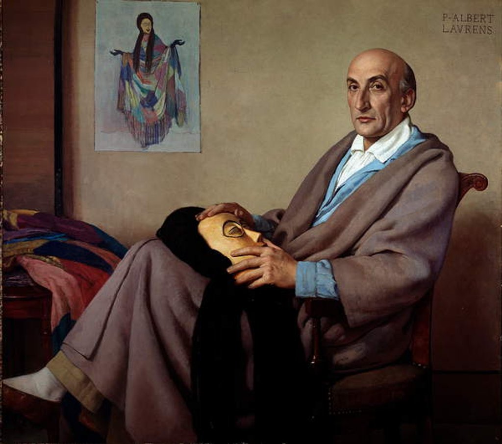 Detail of Portrait of director and theatre man Jacques Copeau by Paul Albert Laurens