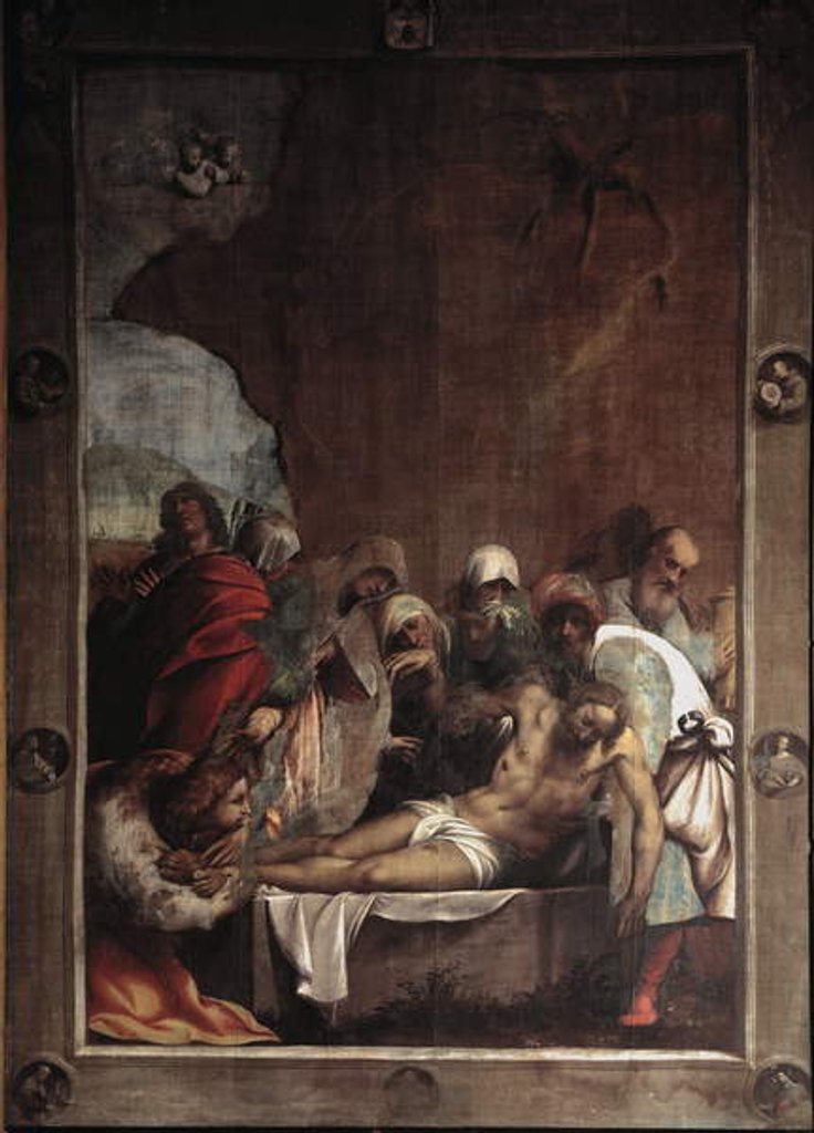 Detail of Deposition of christ by Giovanni Antonio (circle of) Pordenone