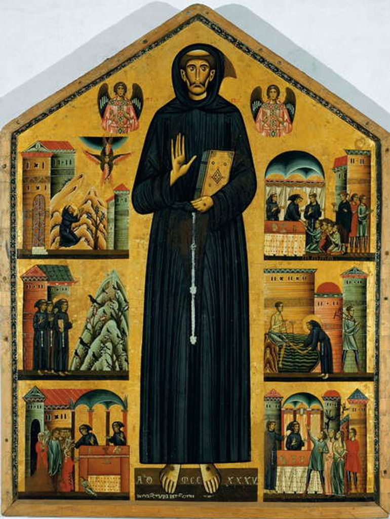 Detail of Life of St. Francis of Assisi. 1235 by Bonaventura Berlinghieri