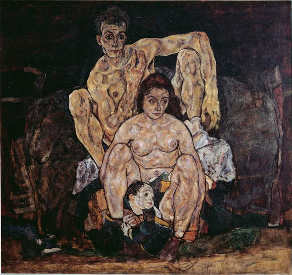 Detail of The Family, 1918 by Egon Schiele