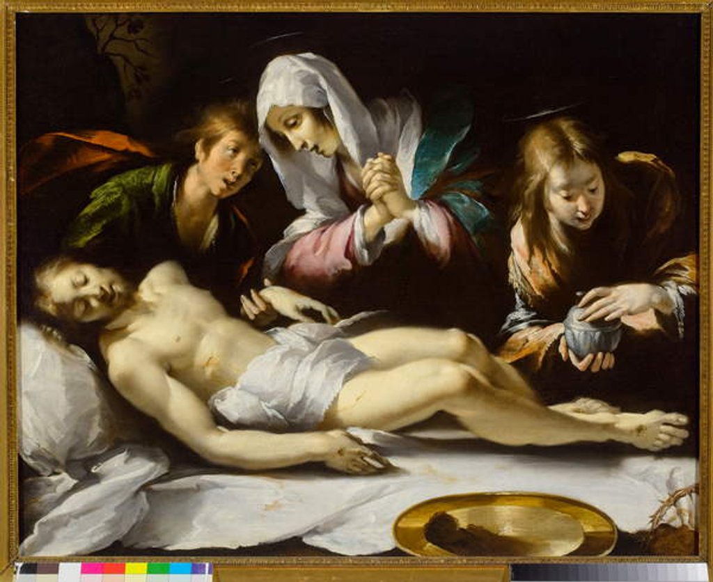Detail of Lamentation on the dead Christ, 1615/17 by Italian School