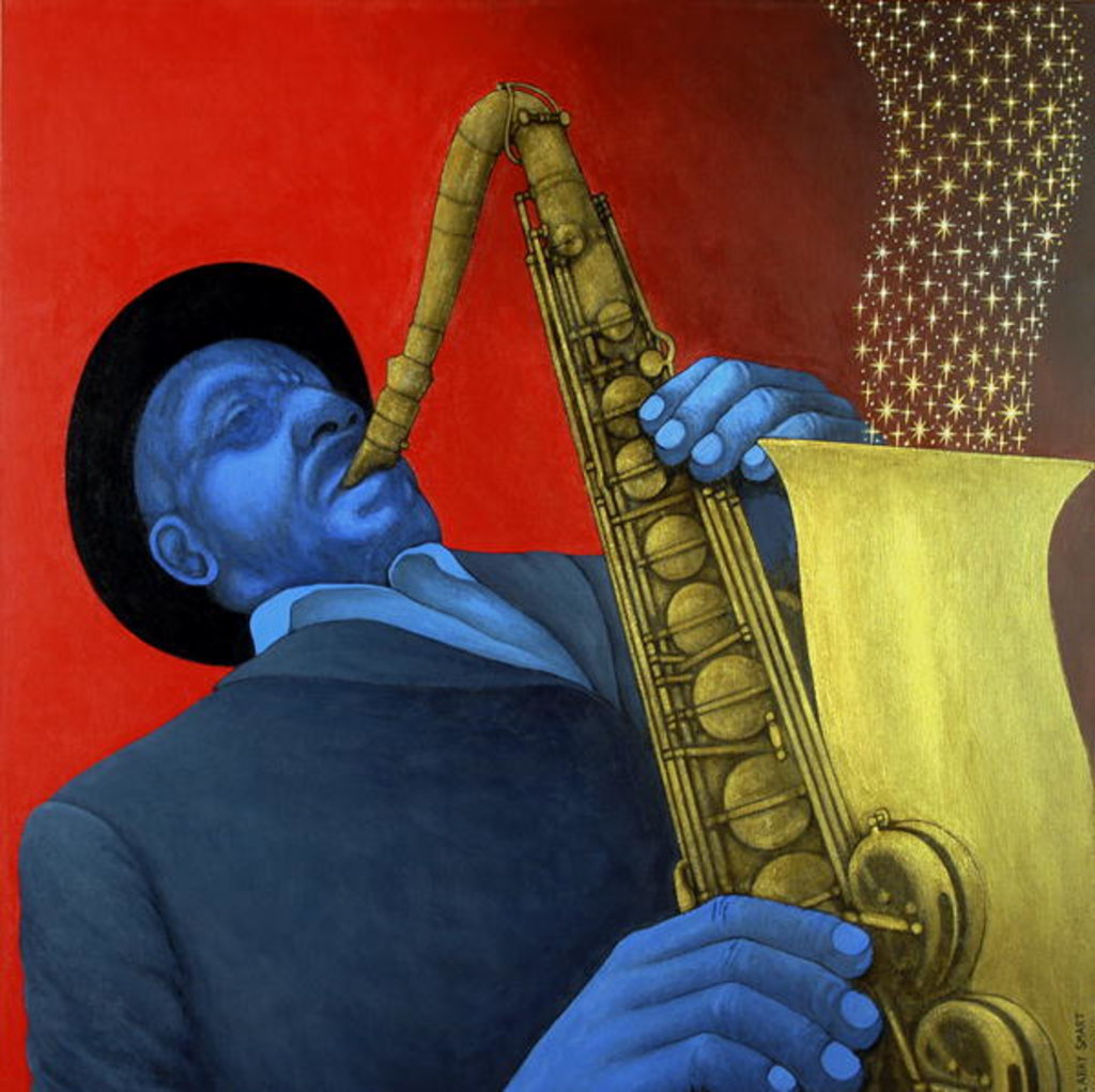 Detail of Ben Webster by Larry Smart
