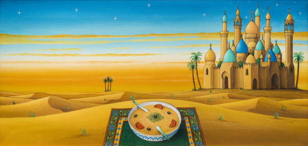 Detail of Hummus on the sands, 1992 by Larry Smart