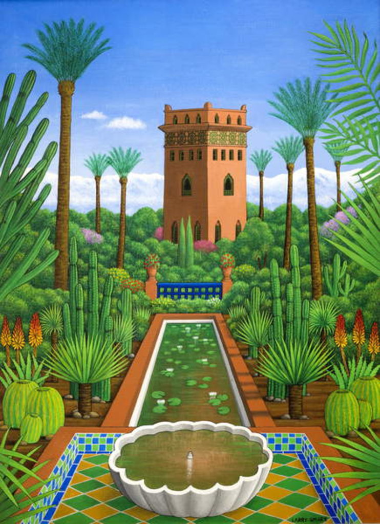 Detail of Marjorelle Cactus, 2004 by Larry Smart
