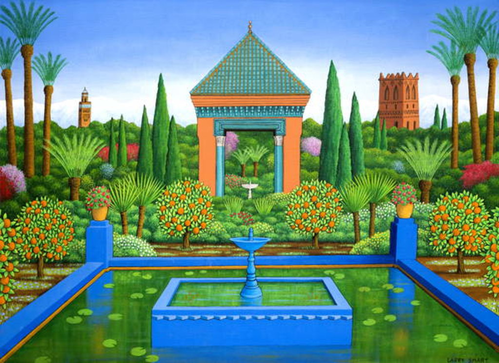 Detail of Marjorelle Oranges, 2005 by Larry Smart