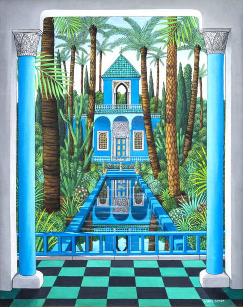 Detail of Marjorelle Reflections, 1998 by Larry Smart