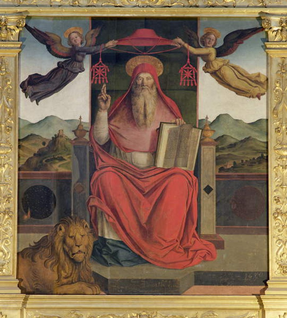 Detail of San Girolamo by Lazzaro Bastiani