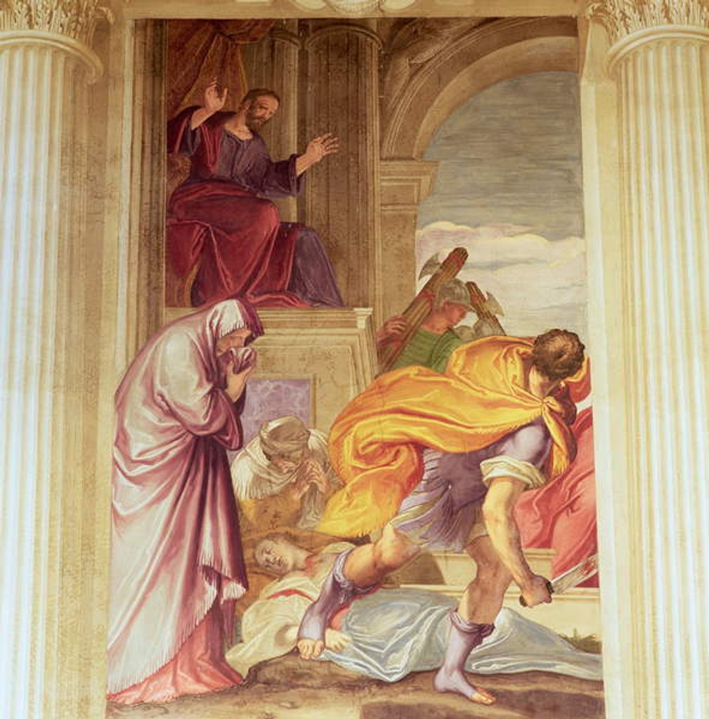 Detail of Murder of the Virgin by Giambattista Zelotti