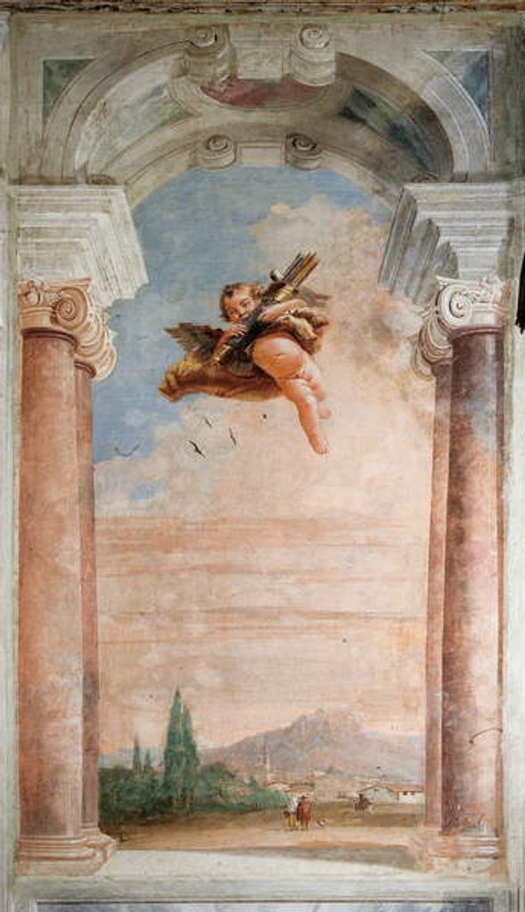 Detail of Landscape with Cupid by Giandomenico Tiepolo