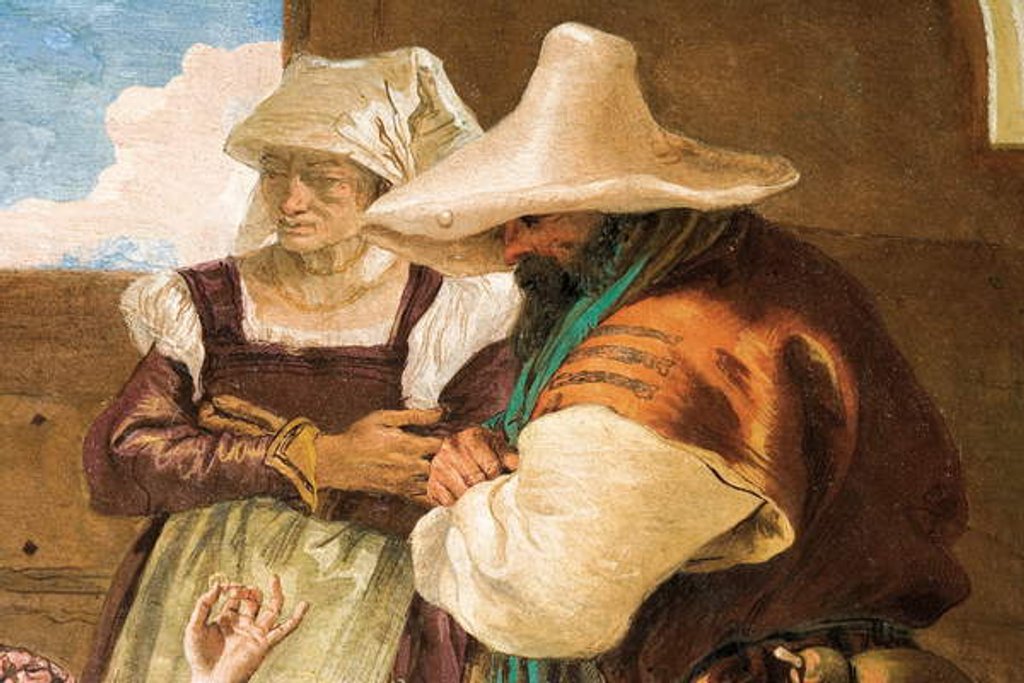 Detail of Detail from Angelica and Medoro Taking Leave of the Peasants by Giovanni Battista Tiepolo