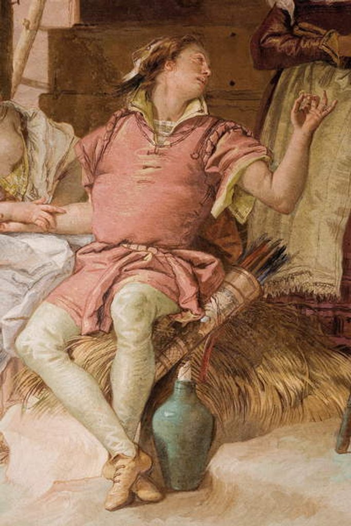 Detail of Detail of Medoro from Angelica and Medoro Taking Leave of the Peasants by Giovanni Battista Tiepolo