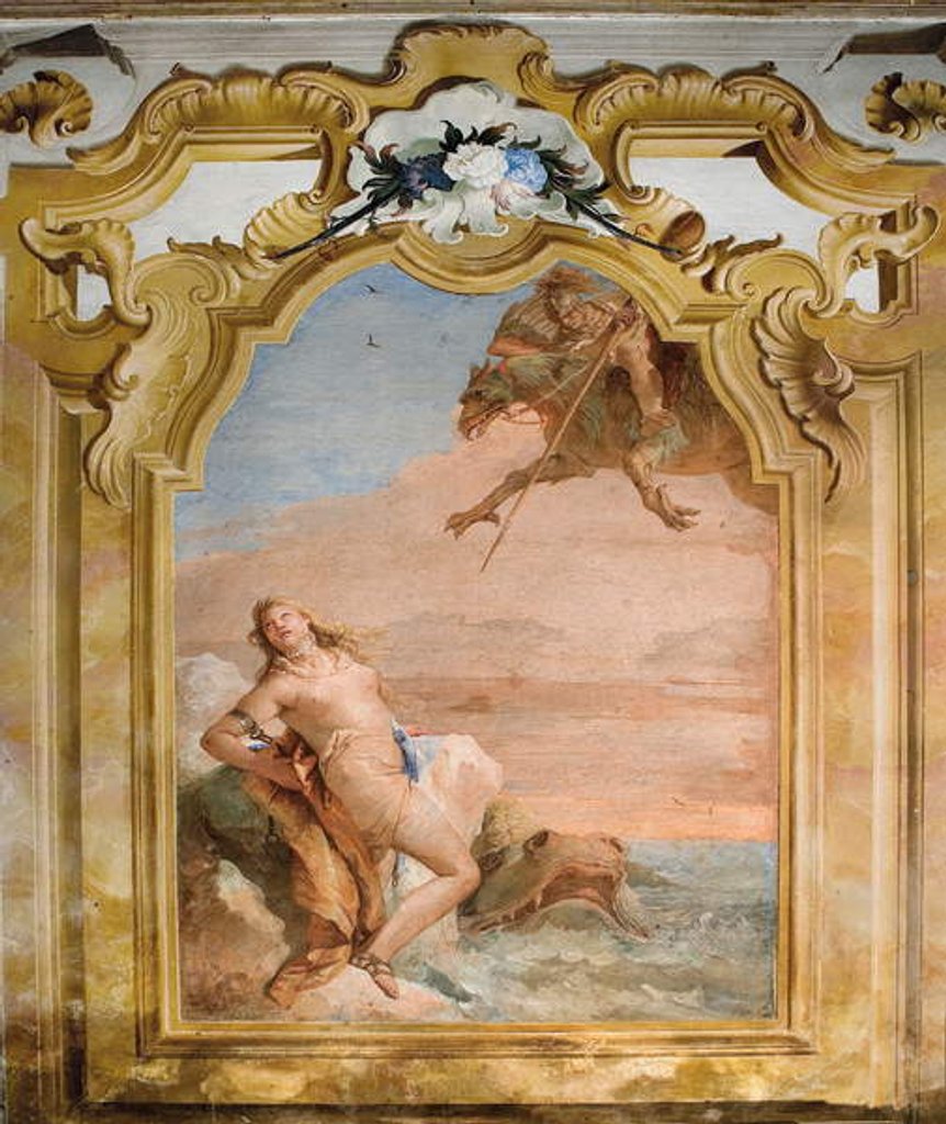 Detail of Ruggero Freeing Angelica by Giovanni Battista Tiepolo