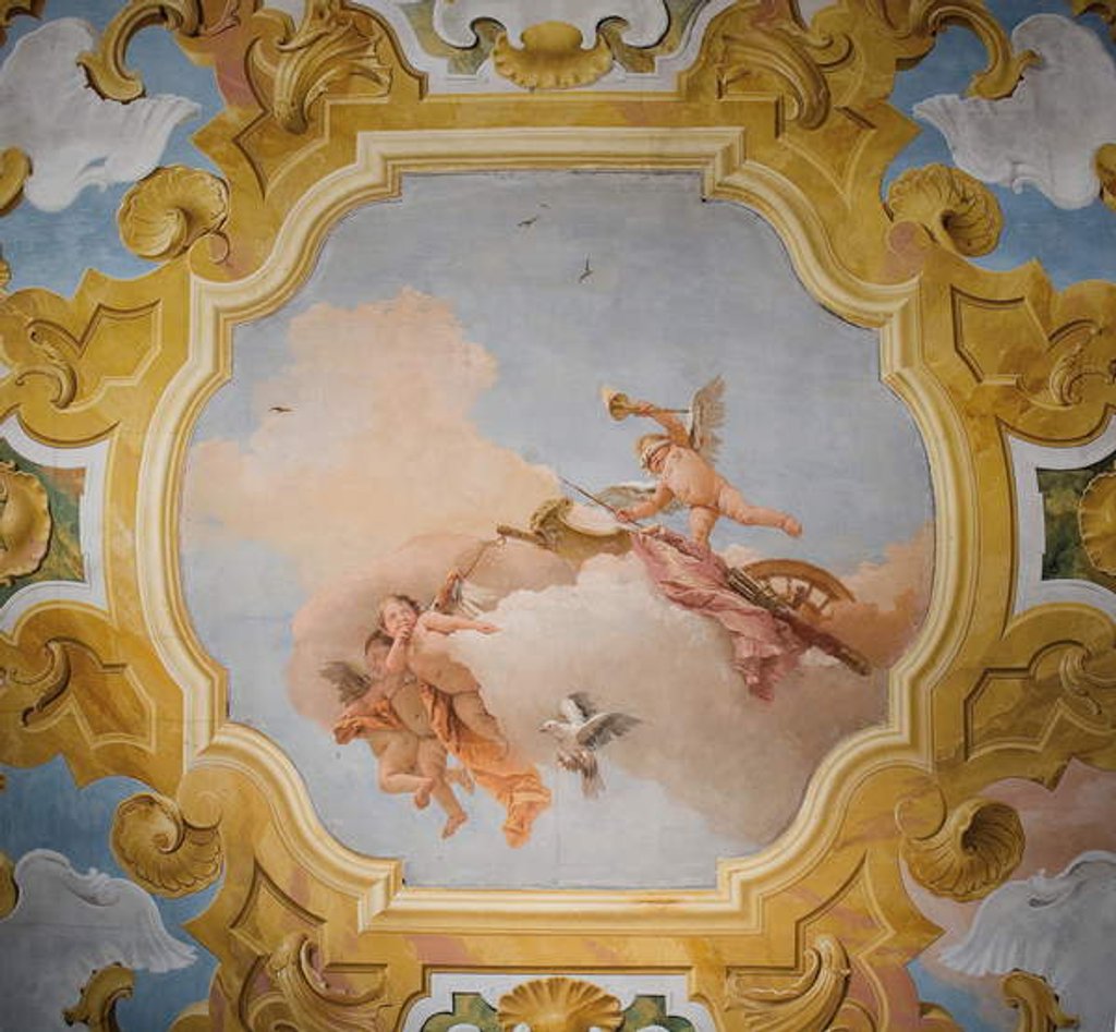 Detail of Ceiling of the Room of Orlando Furioso in the Palazzina, 1757 by Giovanni Battista (1696-1770) Tiepolo