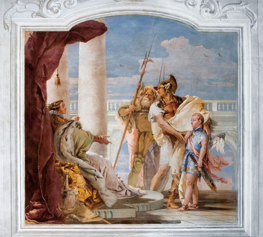 Detail of Aeneid Presents Cupid, Disguised as Ascanius, to Dido by Giovanni Battista (1696-1770) Tiepolo