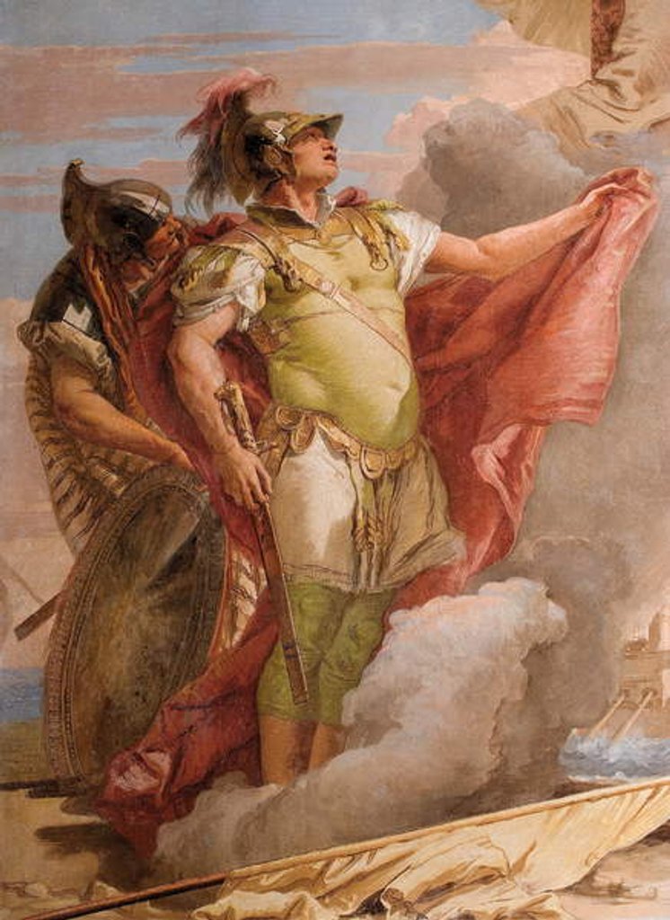 Detail of Detail of Aeneas, from Venus's Farewell to Aeneas by Giovanni Battista (1696-1770) Tiepolo
