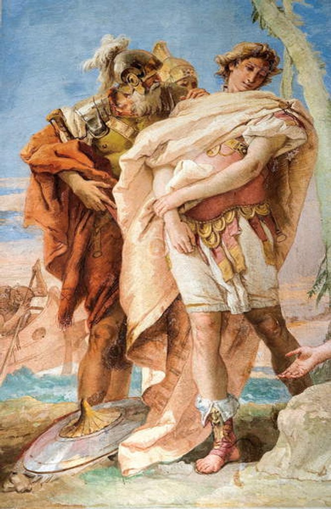 Detail of Detail of Rinaldo, from Rinaldo Abandoning Armida by Giovanni Battista (1696-1770) Tiepolo