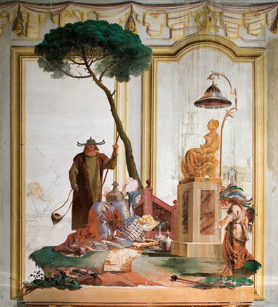 Detail of The Offering of Fruit to a Lunar Deity by Giandomenico (1727-1804) Tiepolo