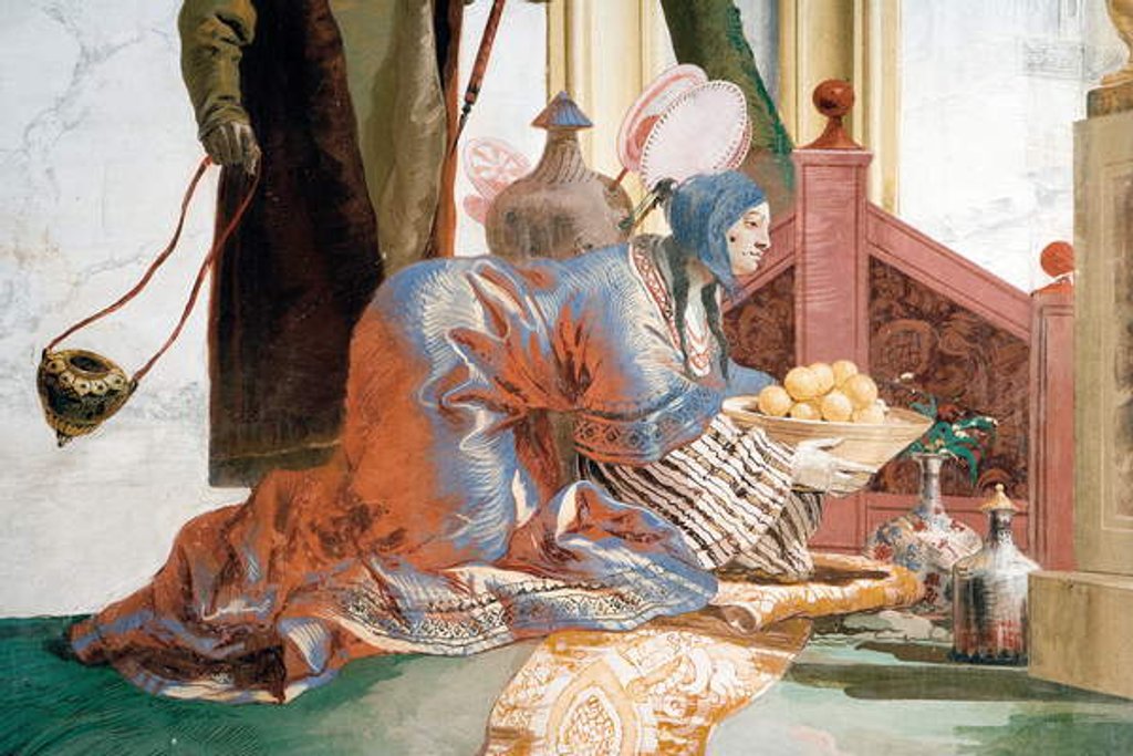 Detail of Detail from The Offering of Fruit to a Lunar Deity by Giandomenico Tiepolo