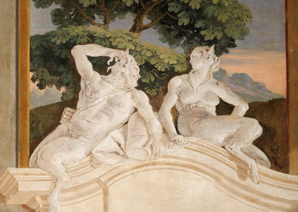 Detail of Fauns, 1757 by Giandomenico (1727-1804) Tiepolo