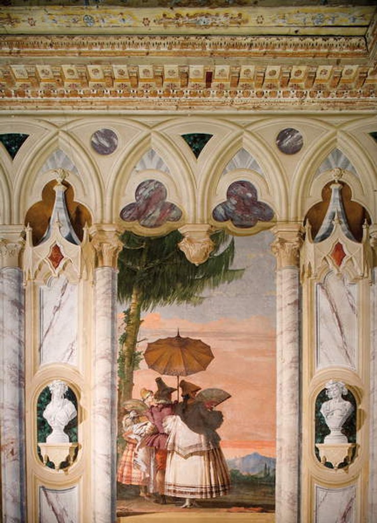 Detail of The Summer Walk by Giandomenico Tiepolo