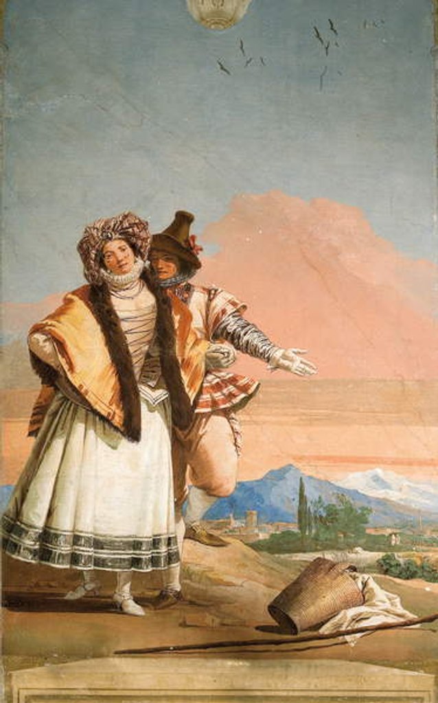 Detail of Detail from The Declaration of Love by Giandomenico Tiepolo