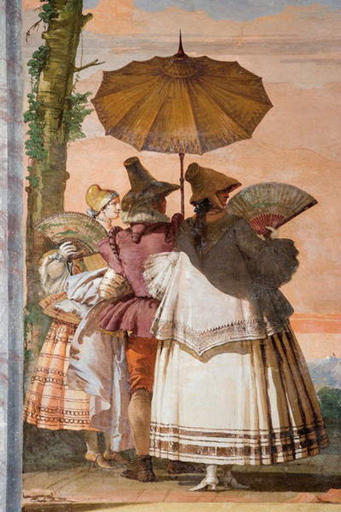 Detail of Detail from The Summer Walk by Giandomenico (1727-1804) Tiepolo